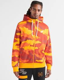 nike camo hoodie orange