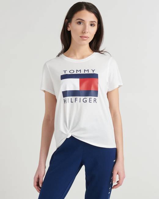Tommy Hilfiger Women’s Tie T-Shirts - Clothing | Stylicy
