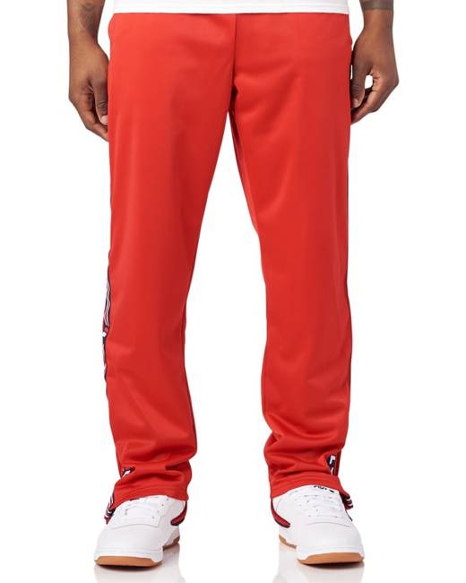 Fila Men's Renzo Track Pants In Red Size Medium Twill/knit, ModeSens