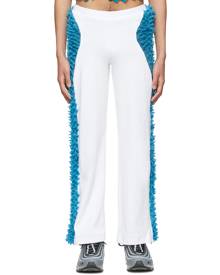 Chet Lo Blue & White The Ray Lounge Pants