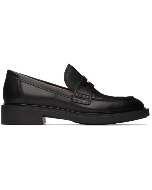 Marsèll Leather Ssense Exclusive Gommellone Loafers in Black Womens Shoes Flats and flat shoes Loafers and moccasins 