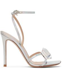 Gianvito Rossi Silver Jaipur 105 Heeled Sandals