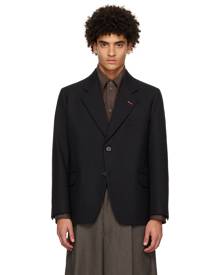 Maison Margiela Black Single-Breasted Blazer