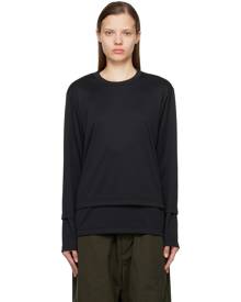 Comme des Garçons Homme Plus Black Layered Long Sleeve T-Shirt