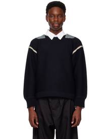 Maison Margiela Navy Reversed Sweater