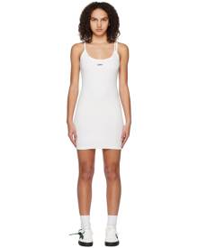 Off-White White Off Stamp Minidress