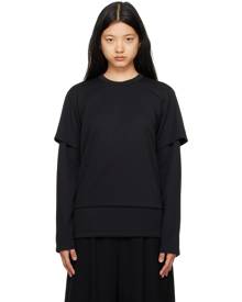 Comme des Garçons Homme Plus Black Layered Long Sleeve T-Shirt