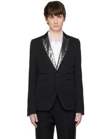 SAPIO Black Metallic Lapel Blazer