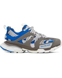 Balenciaga Brown & Blue Track LED Sneakers