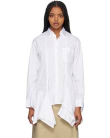 Comme des Garçons Shirt White Ruffled Shirt