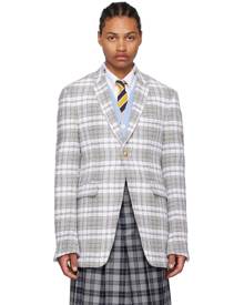 Thom Browne Gray Check Blazer