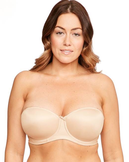 Pour Moi Definitions strapless bra in oatmeal