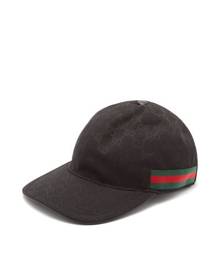 Gucci - Web-stripe Gg Logo-jacquard Baseball Cap - Mens - Black