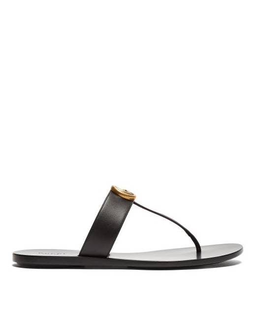 Gucci women's web discount strap thong sandals