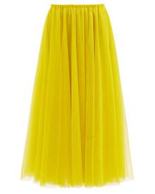 Raey - Recycled Tulle Midi Tutu Skirt - Womens - Yellow