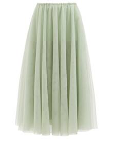 Raey - Recycled Tulle Midi Tutu Skirt - Womens - Green Mint