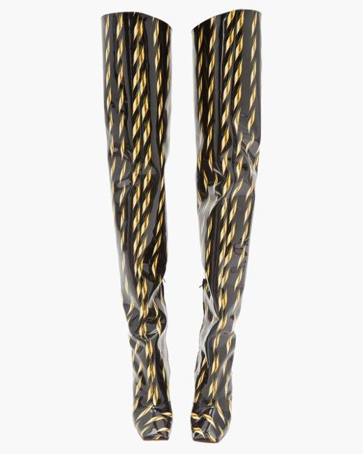 Gold thigh high 2025 balenciaga boots