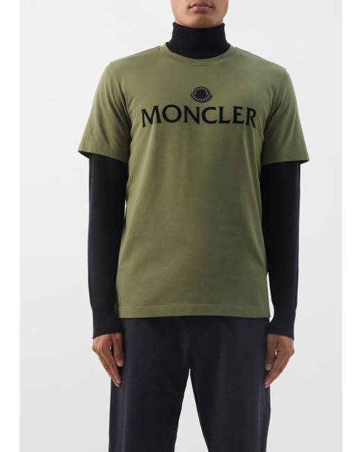 Moncler logo-patch Long-Sleeve T-Shirt - Green