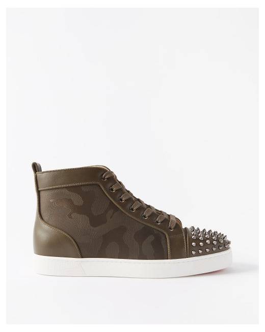 Christian Louboutin Louis Allover Spikes High Top Sneaker (Men