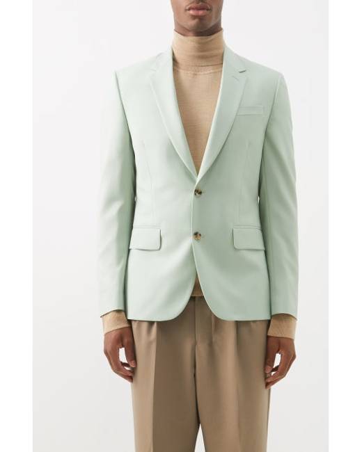 Beige Single-breasted linen jacket, 120% Lino
