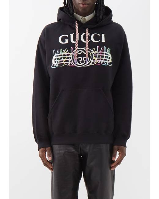 Gucci hoodie clearance rainbow logo