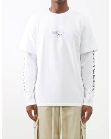 Moncler - Layered Long-sleeve Cotton-jersey T-shirt - Mens - White