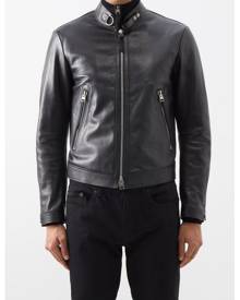 Tom Ford - D-ring Leather Biker Jacket - Mens - Black