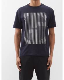 Giorgio Armani - Logo-embroidered Cotton-jersey T-shirt - Mens - Navy Multi Giorgio Armani - Logo-embroidered Cotton-jersey T-shirt - Mens - Navy Multi