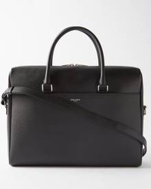 Saint Laurent - Grained-leather Briefcase - Mens - Black