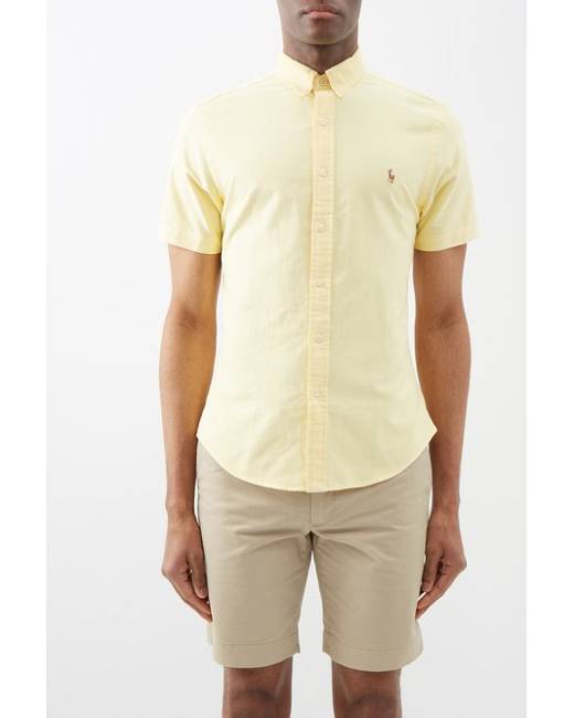 Yellow Men's Long Sleeve Shirts Clothing Stylicy