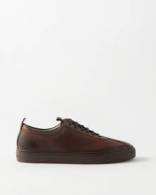 Grenson - Sneaker 1 Leather Trainers - Mens - Brown