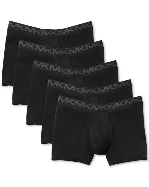 Michael Kors Men's Performance Cotton Fashion Boxer Briefs, Pack
