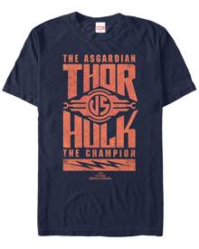 Marvel Men's Thor Ragnarok The Asgardian Thor Vs. The Hulk Short Sleeve T-Shirt Marvel Men's Thor Ragnarok The Asgardian Thor Vs. The Hulk Short Sleeve T-Shirt