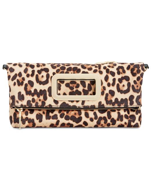 Leather Leopard Print Clutch Bag By Chapel Cards | notonthehighstreet.com
