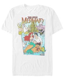 Disney Princess Disney Men's The Little Mermaid Vintage Movie Cover Short Sleeve T-Shirt Disney Princess Disney Men's The Little Mermaid Vintage Movie Cover Short Sleeve T-Shirt