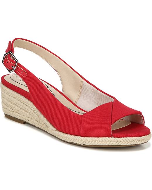 รองเท้าทรงเอสพาดิลเลส ผู้หญิง แดง - รองเท้า | Stylicy