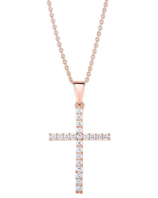 women's sterling silver cross necklace for sale