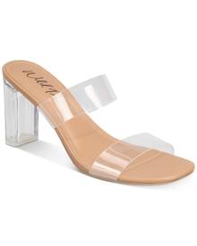 Wild Pair Zandria Two-Piece Clear Vinyl Dress Sandals, Created for Macy's Women's Shoes
