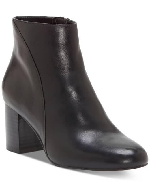 macy's black suede ankle boots