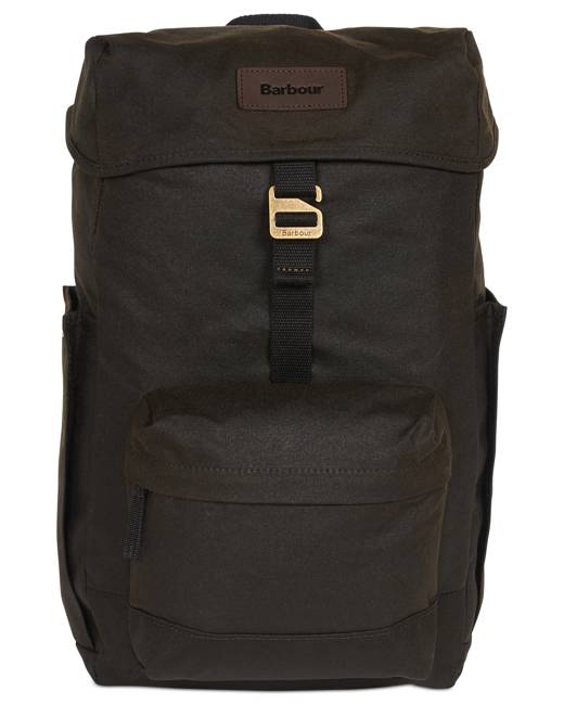 barbour black backpack