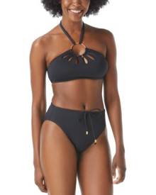 Vince Camuto Women's Ring-Front Bandeau Bikini Top