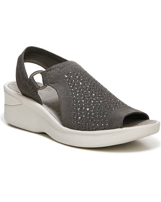 Vidorreta Platform Sandals light grey-natural white allover print casual look Shoes Sandals Platform Sandals 