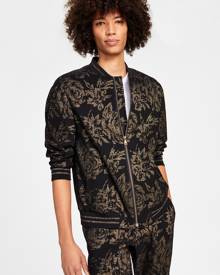 Inc International Concepts Men's Duran Classic-Fit Floral Jacquard Tracksuit Jacket, Created for Macy's