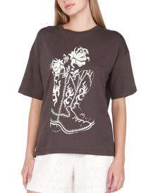 Black Tape Women's Dropped-Shoulder Graphic T-Shirt