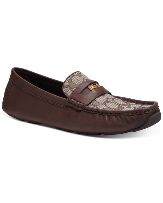 Men's coach 2025 signature loafers