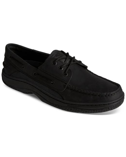 All black shop sperrys men's