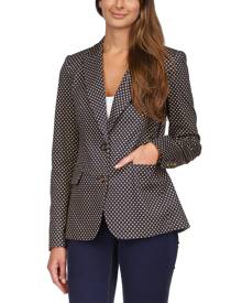 Michael Michael Kors Women's Stud-Print Fitted Two-Button Blazer Michael Michael Kors Women's Stud-Print Fitted Two-Button Blazer