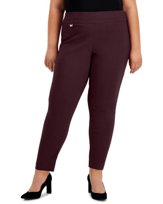 Alfani Petite Tummy-Control Pull-On Skinny Pants, Petite & Petite