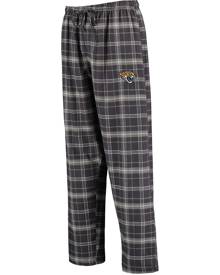 Concepts Sport Men's Charcoal Jacksonville Jaguars Ultimate Plaid Flannel Pajama Pants