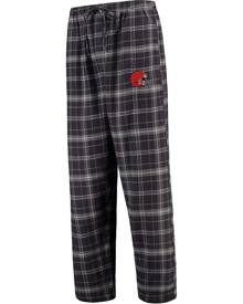 Concepts Sport Men's Charcoal Cleveland Browns Ultimate Plaid Flannel Pajama Pants